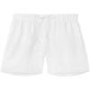 Woman’s The Pure Linen Shorts in Linen Fabric(White – White)