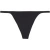 Woman’s Thong with Ultralight Microfiber Straps(Black – Black)