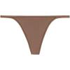 Woman’s Thong with Ultralight Microfiber Straps(Natural – Caramel Dark Beige)