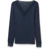 Woman’s Ultralight Cashmere Lace Long Sleeve Shirt(Blue – Intense Blue)