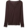 Woman’s Ultralight Cashmere Lace Long Sleeve Shirt(Brown – Brown)