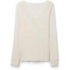 Woman’s Ultralight Cashmere Lace Long Sleeve Shirt(Ivory – Natural Vanilla)