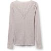 Woman’s Ultralight Cashmere Lace Long Sleeve Shirt(Natural – Shell Beige Mélange)
