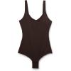 Woman’s Ultralight Cotton Tank Bodysuit(Brown – Mocha Brown)