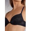 Woman’s Delicate Pieces Bellissima Push-up Bra(Black – Black)
